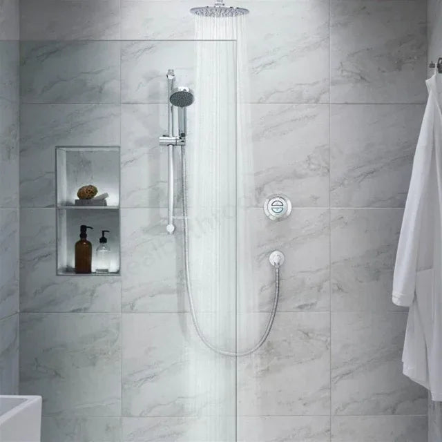 Quartz Classic Concealed With Fixed Ceiling Head & Adjustable Head Gravity Low Pressure (Immersion)