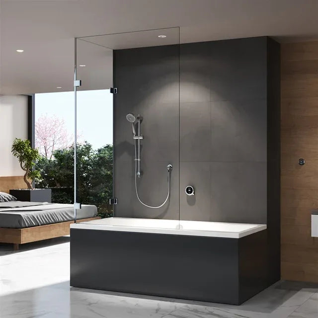 Quartz Touch Concealed Divert Bath Filler & Slide Rail High Pressure Combi