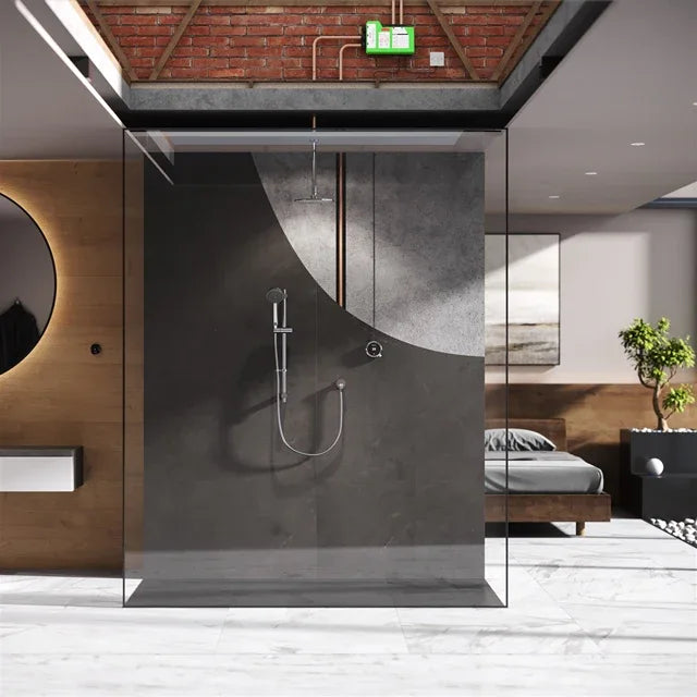 Quartz Touch Concealed Divert Fixed Ceiling Head & Slide Rail High Pressure Combi