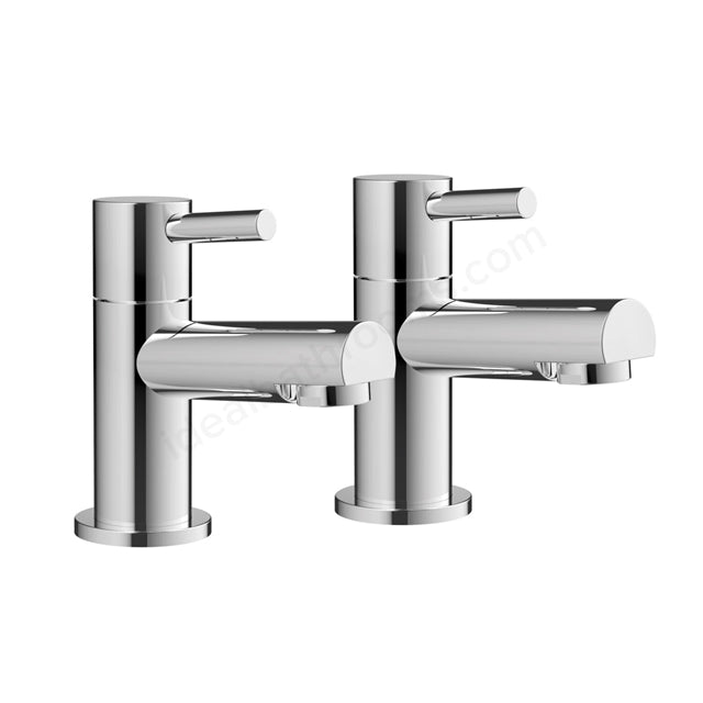 Swan Elfield Tap Pair for 2 Tap Hole Basin - Chrome