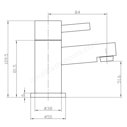 Swan Elfield Bath Pillar Taps w/ 2 Tap Holes - Chrome
