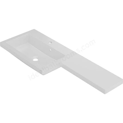 Swan Shenley 1107mm Left-Handed L Shape Mineralcast Basin - White