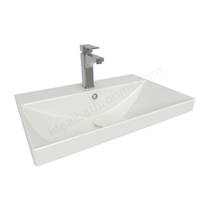 610mm x 400mm 1 Tap Hole Ceramic Basin - White