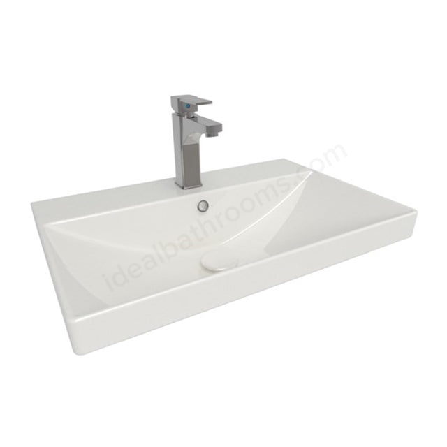 610mm x 400mm 1 Tap Hole Ceramic Basin - White