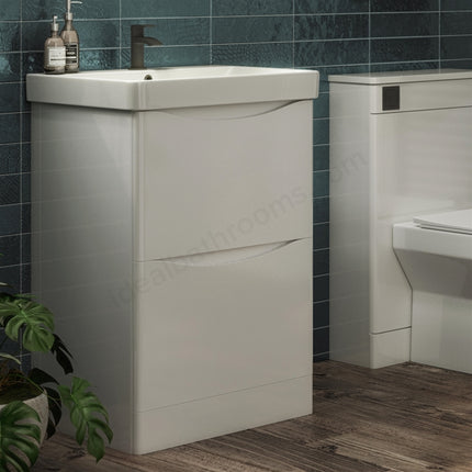 Oxley 560mm x 810mm x 445mm 2 drawer Floorstanding Vanity Unit
