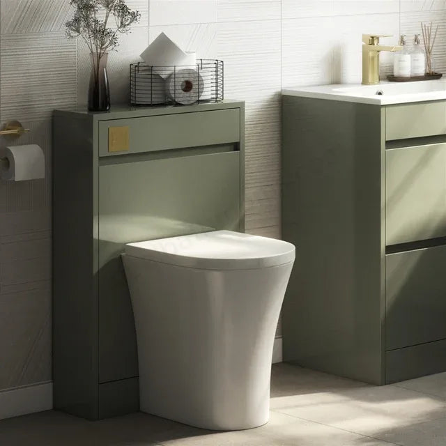 Swan Glebe 500mm WC Unit - Matt White, Savannah Green or Matt Grey Savannah Green