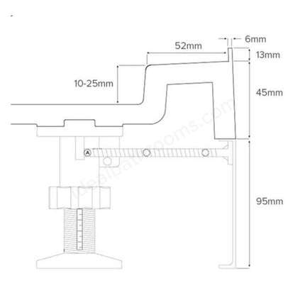 Swan Stony Rectangular Riser Kit