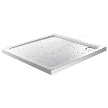 Swan Stony Anti-Slip Shower Tray - White