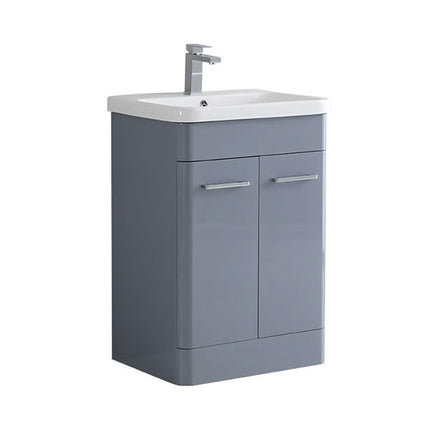 Portland Curved 600mm Waterproof Vanity Unit & Basin