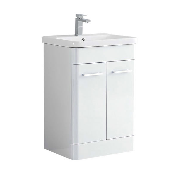 Portland Curved 600mm Waterproof Vanity Unit & Basin