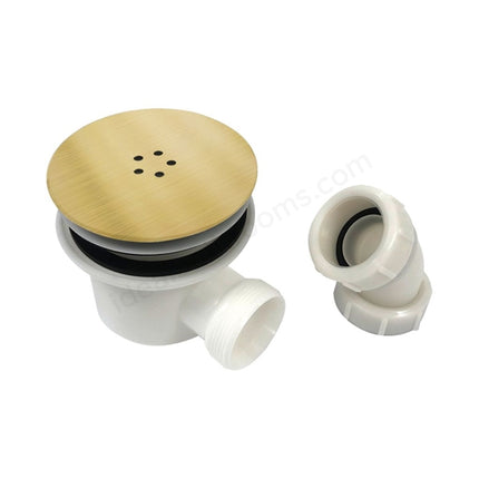 90mm Universal Shower Waste | Chrome, Black & Brushed Brass | Fast Flow