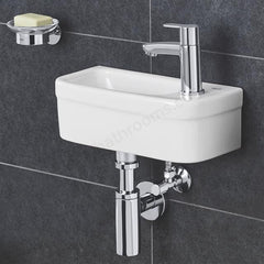 Grohe Euro Ceramic Compact Handrinse Basin 370mm White - 1 Tap Hole