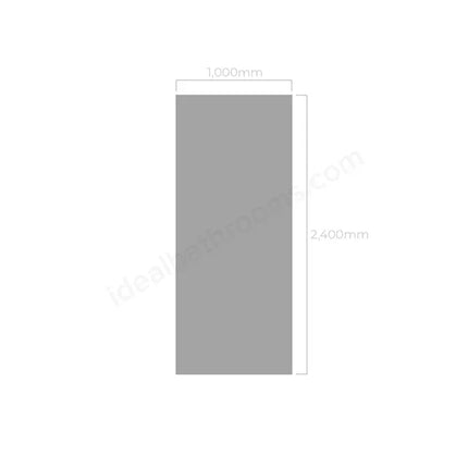 Neptune 1000mm x 2400mm Heavy Duty PVC Shower Panel - Grey Marble (2 Pack)
