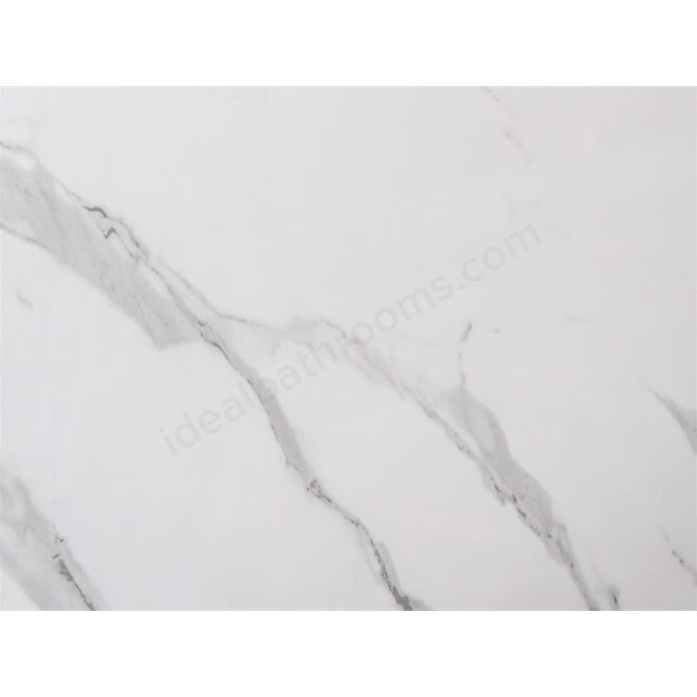Neptune 1000mm x 2400mm Heavy Duty PVC Shower Panel - Matt Carrara Marble (2 Pack)