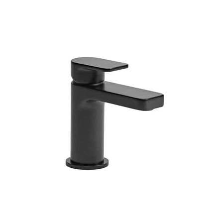 Roper Rhodes Act Mini Basin Mixer Tap Black - Compact with Click Waste