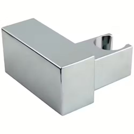 Euroshowers Square Shower Handset Holder | Chrome Plated | Angleable | Wall Mounted