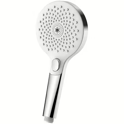 Euroshowers TurboJet Shower Handset | AeroTek Technology | 3 Spray Patterns | Chrome & Chrome/White