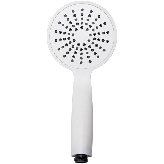 Euroshowers SilverSpray Shower Head | Single Spray | Rub Clean Jets | White & Chrome | ½" BSP