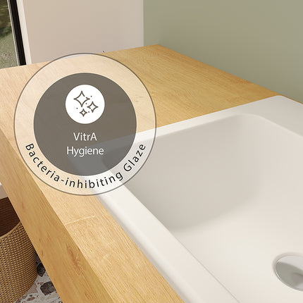 VitrA S20 Inset Square Basin 500mm - 1 Tap Hole