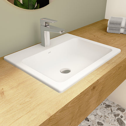 VitrA S20 Inset Square Basin 500mm - 1 Tap Hole