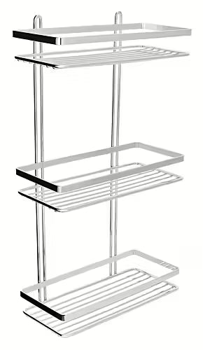 Euroshowers Chrome Wire Shower Basket | Rectangle | Single, Double or Triple