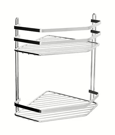 Euroshowers Chrome Wire Corner Shower Basket | Single, Double or Triple