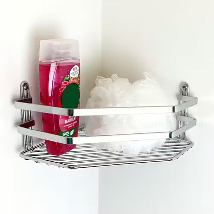 Euroshowers Chrome Wire Corner Shower Basket | Single, Double or Triple