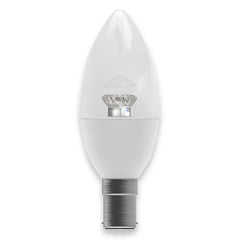 Bell 4W LED Dimmable Candle Bulb SBC B15 - 2700K Warm White - Clear Glass
