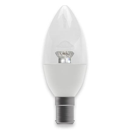 LED 4W Dimmable Clear Candle - SBC - 2700K