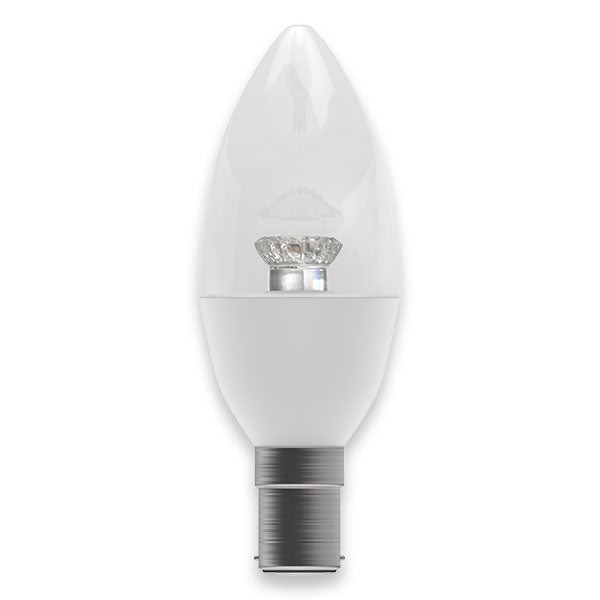 LED 4W Dimmable Clear Candle - SBC - 2700K