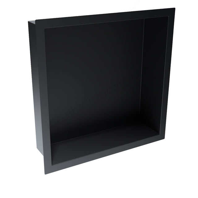 Scudo Inset Shower Niche - Matt Black