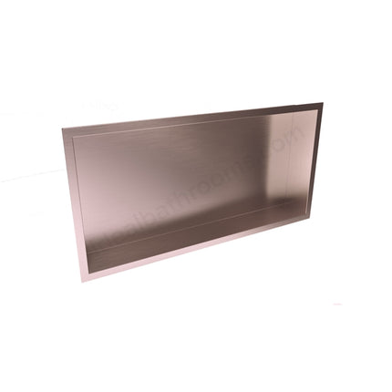 Scudo Inset Shower Niche - Brushed Bronze