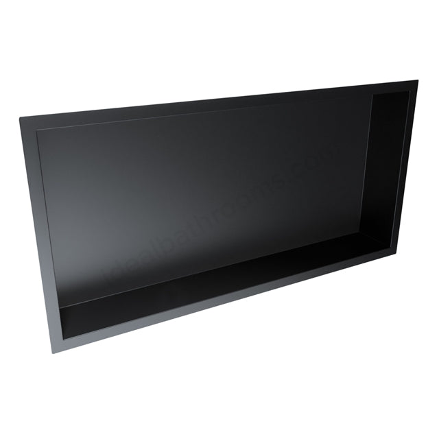 Scudo Inset Shower Niche - Matt Black
