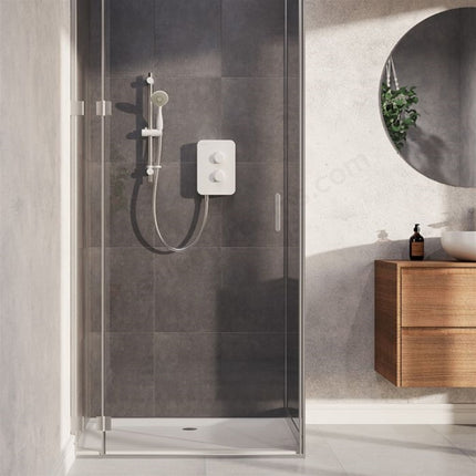 Aqualisa E1 Single Mode Handset Electric Shower - White