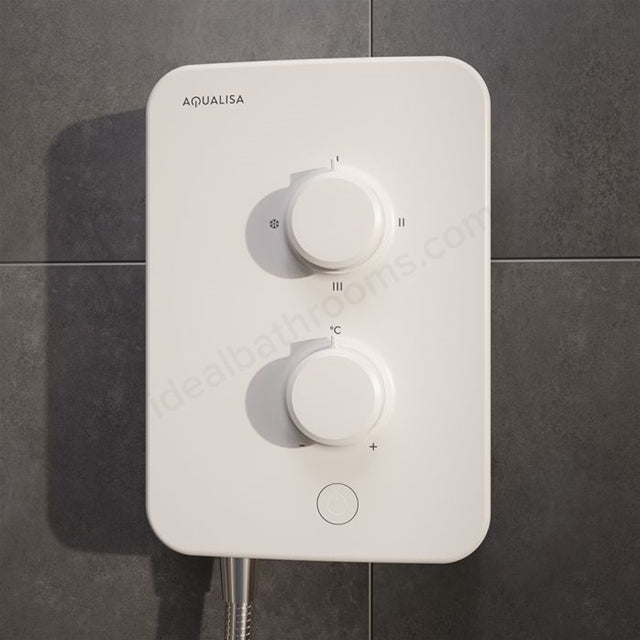 Aqualisa E1 Single Mode Handset Electric Shower - White