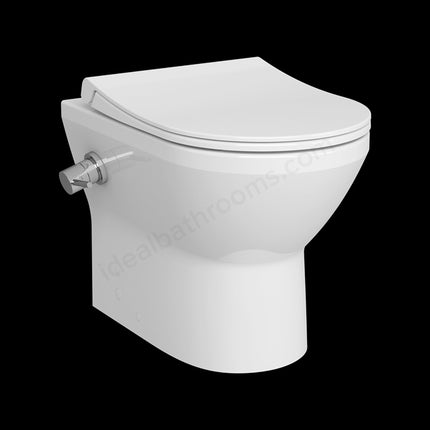 VitrA Aquacare Integra Rim-Ex Back-to-Wall Shower Toilet with Seat & Thermostatic Valve | White