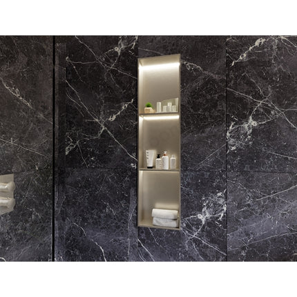 RAK INGOT Recessed Niche with 2-Shelf and LED 305 x 1210mm