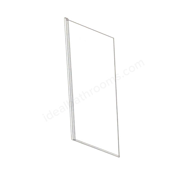 Essential 6mm x 800mm x 1400mm Square Bath Screen