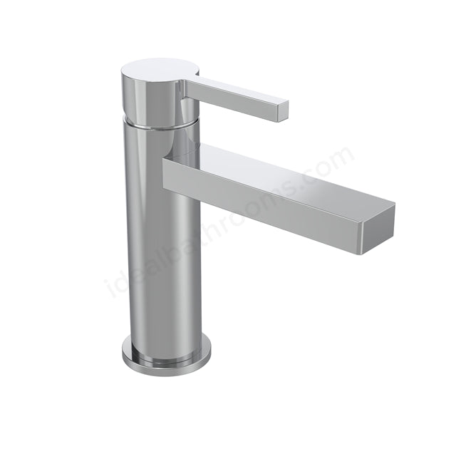 Tavistock Cohort Cross Basin Mixer Tap - Single Lever with Click Waste - 3 Finishes Chrome