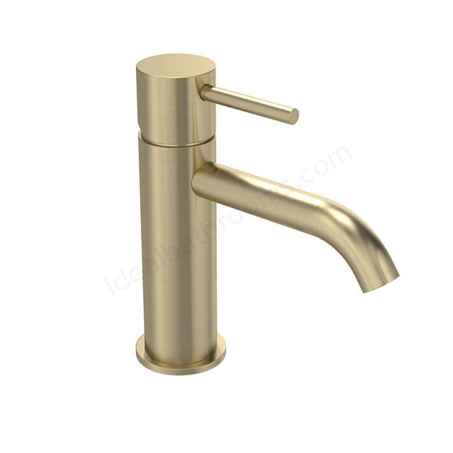 Tavistock Cohort Lever Basin Mixer Tap - Single Lever with Click Waste - 3 Finishes Brushed Brass