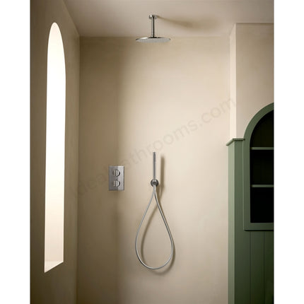Tavistock Cohort Dual Function Shower System - Concealed Mixer with Ceiling Head & Handset Outlet - 3 Finishes