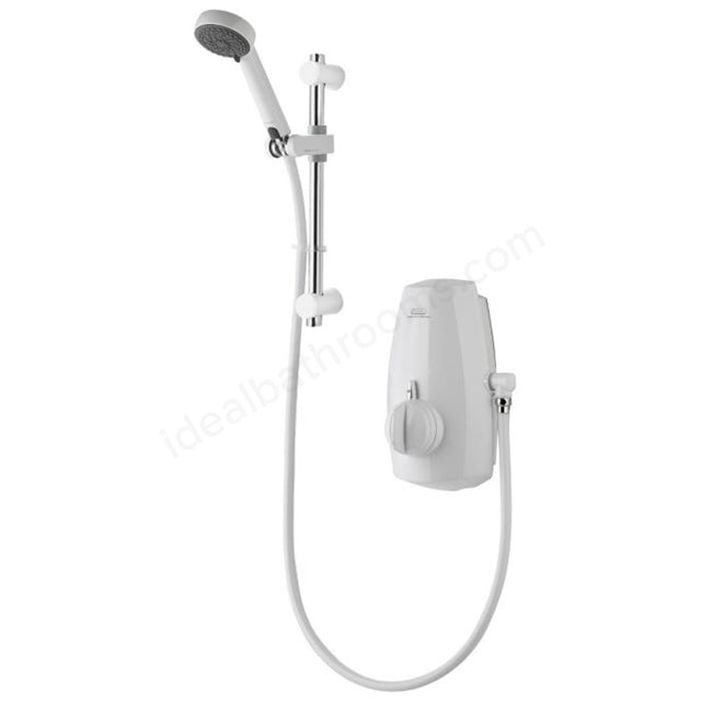 Aqualisa AQUASTREAM Thermostatic Power Shower for Low Pressure Systems Adjustable Head