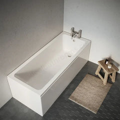 Carronite 1700 x 700mm Single Ended Bath - White Square