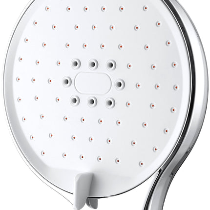 Euroshowers Self-Clean Multi-Spray Shower Handset – Black or Chrome/White | WRAS Approved | ½" BSP