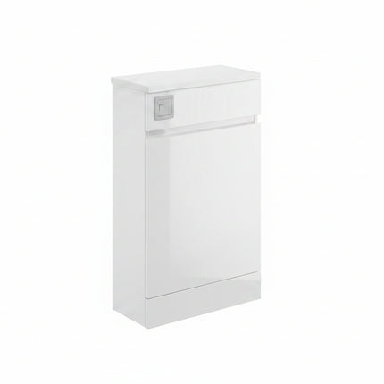 White cabinet on a white background