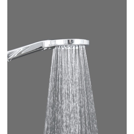 Euroshowers Thermostatic Shower System | Adjustable Rail 790–1280mm | Overhead & Handheld | Chrome or Black