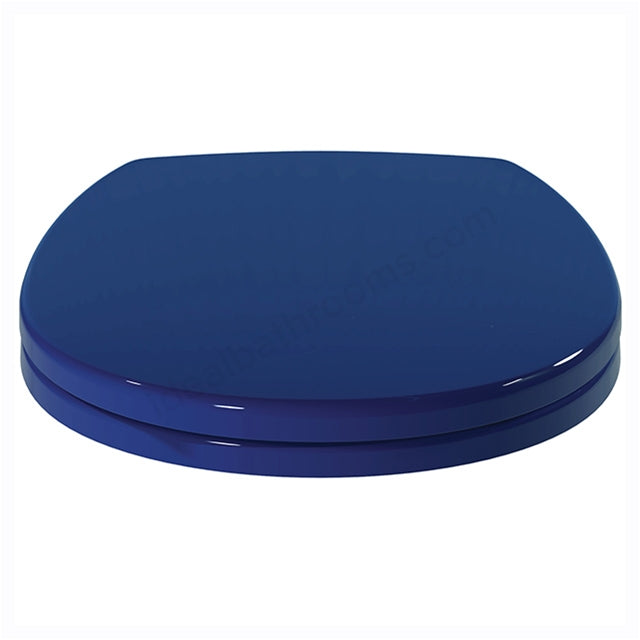 Armitage Shanks Contour 21 Toilet Seat & Cover With Top Fixing Hinges, Blue