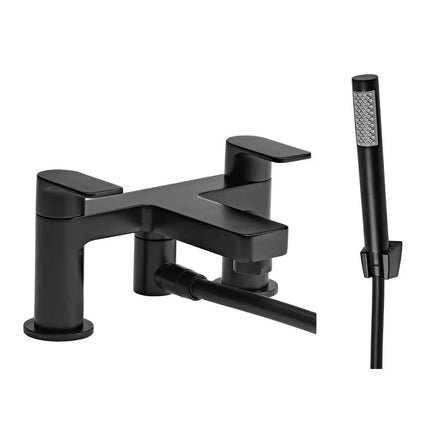 Roper Rhodes Act Bath Shower Mixer Tap - Matt Black Low Pressure
