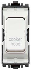 MK Grid K4896CH WHI 20A Double Pole Cooker Hood Switch Module White