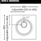 800mm x 800mm